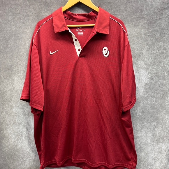 Nike Oklahoma Sooners Dri Fit Polo Shirt Big Man 3XL - Picture 1 of 5